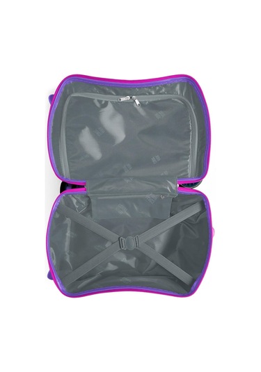 Coral High Otur-çek Kız Çocuk Valizi - Mor Pembe Bisikletli Kız Çok Renkli