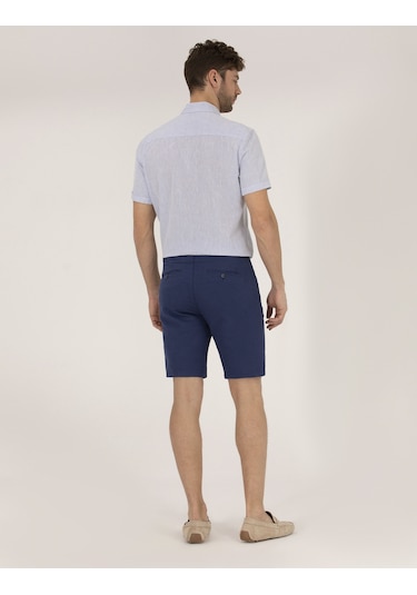 Pierre Cardin Erkek İndigo Şort / Bermuda 50264863-vr028 İndigo