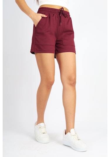 Soft&Basic Bordo Modal Rahat Kumaş Şort Bordo