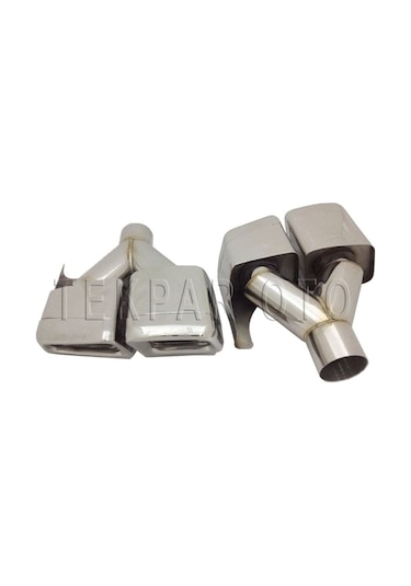 Autogp Mercedes W204 W213 C63 E63 Amg Egzoz Ucu Set Krom 4 Çıkış Kare