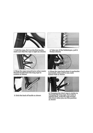 Bloomnest 8 Adet Elastik Kamp Şezlong Tamiri Kordonu Dichotomanthes, Siyah Altın A643 Altın - Siyah
