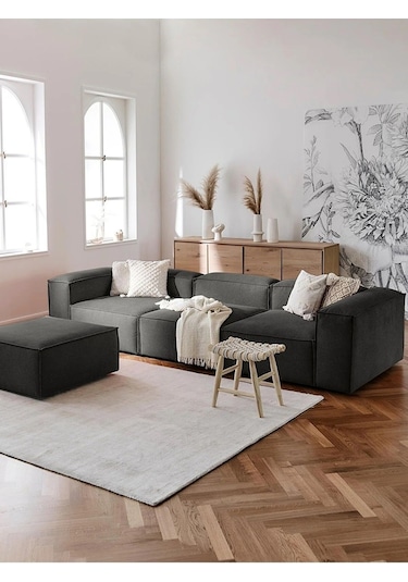 Nex 4 Modül Modüler L Köşe Koltuk Takımı Antrasit