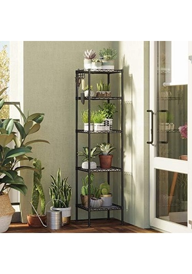 Banyo Rafı, Ayaklı Raf, Metal, Sağlam, 100 Kg'a Kadar Taşıma Kapasitesi Lgr23bk Siyah