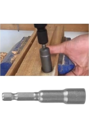 Lokma Seti, 1/4" Vidalı, Metrik Adaptör, 9 Parça