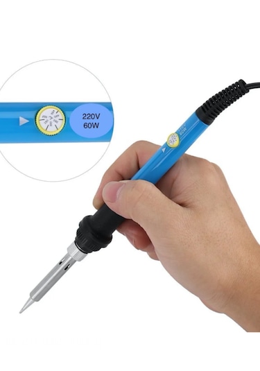 ST-60 Model Profesyonel 60W Isı Ayarlı Havya + 5 Kaliteli Yedek Uç