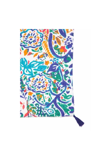 Mavi - Yeşil Şal 1911130-82948 Yeşil