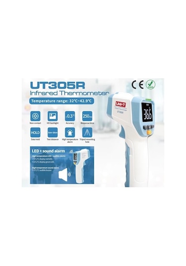 Unit UT305R Temassız Ateş Ölçer Vücut Termometresi