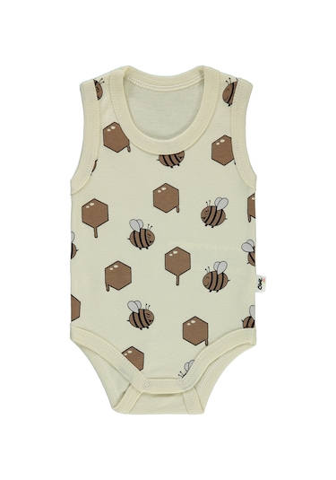 Civil Baby Bebek Çıtçıtlı Badi 1-18 Ay Bej 14d20230123s1-2 Bej
