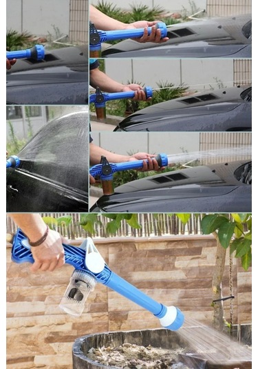 Otomobil Yıkama Sulama Fonksiyonlu Su Püskürtme Tabancası Deterjanlı Akıllı Tayzikli Basınçlı Bahçe 4741