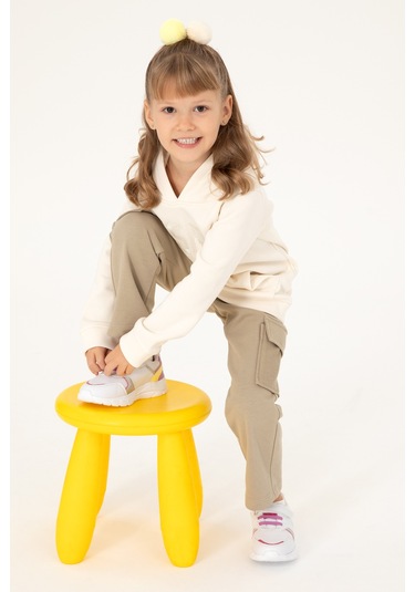 U.s. Polo Assn. Kız Çocuk Krem Sweatshirt 50296388-vr071 Krem