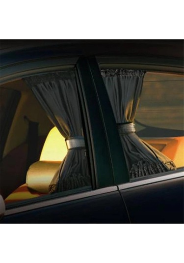 Xuweiwei 2 Adet Evrensel Araç Yan Cam Perdesi Güneşlik Seti Beige 19.69x18.5inch