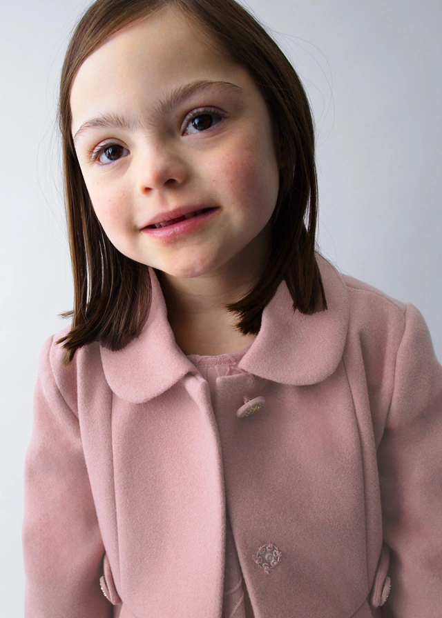 Mayoral 4440-40 Kız Çocuk Pembe Kaşe Pembe