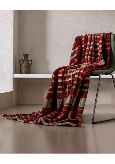 Fravonne Welsoft Baskılı Tv Battaniye - Kahverengi 8684427292167 Toprak