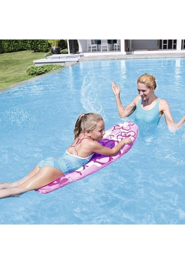 Bestway 42046 Tutmalı Sörf Deniz Yatağı Pembe 114x46cm