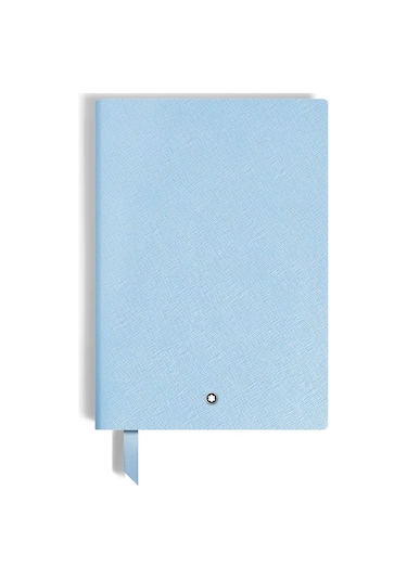 Montblanc Saffiano Deri Açık Mavi Orta Boy Defter 134759