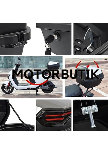 Wheelıe Xt08-fs 32 Litre Motosiklet Arka Çanta Mat Siyah