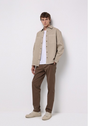 Colins Regular Fit Orta Bel Düz Paça Erkek Kahverengi Pantolon Cl1049750 Q1.v2 Dcm Dark Camel