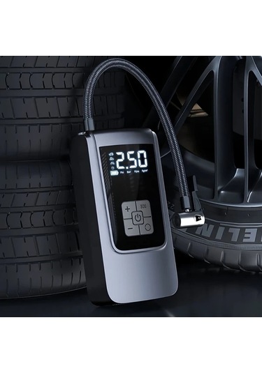 Willowhaven Kablosuz Taşınabilir 150psı Led Ekranlı Şarj Edilebilir Araba Motosiklet Bisiklet Lastik Pompası