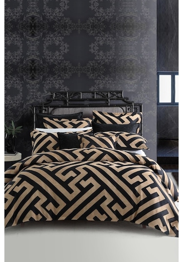 Always Çarşafı Lastikli Çift Taraflı Çift Kişilik Nevresim Takımı mavı34965 Siyah