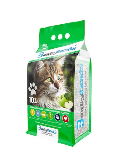 Benty Sandy Elma Kokulu Kedi Kumu 10 L