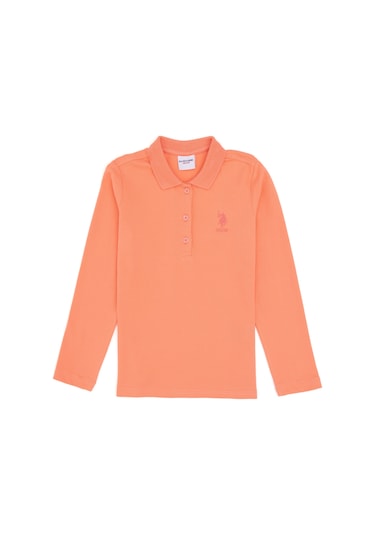 U.s. Polo Assn. Kız Çocuk Somon Sweatshirt 50296377-vr047 Somon