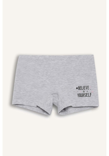 Defacto Kız Çocuk 2li Boxer C7967a825augr93 Gri