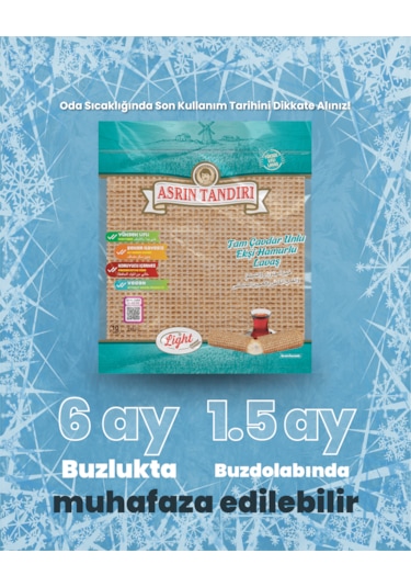 1 Paket Ekşi Hamurlu Çavdar Lavaş Ekmeği