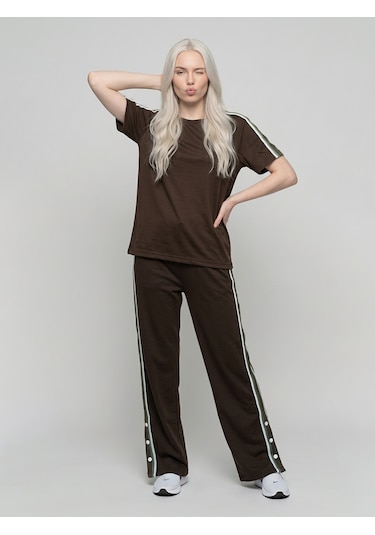 Fonna Fashion Tk-1002 Bayan Takım Kahve