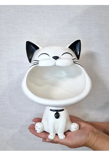 Cre Art Kedi Şekerlik Vazosu Şekerlik Dekoru İç Mek 482038724 Siyah