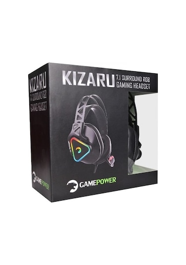 Gamepower Kizaru RGB 7.1 Surround Kulak Üstü Oyuncu Kulaklığı