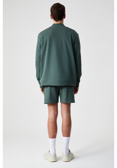 Federer Erkek Uzun Kollu Regular Bisiklet Yaka Yeşil Eşofman Takımı