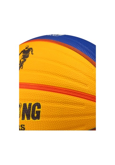 Telvesse Sarı Lacivert Basketbol Topu Grafiti Kauçuk Dayanıklı Deep Kanal Kabartmalı No:6 B66