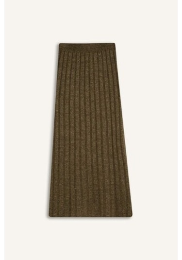 DeFacto 	Regular Fit Maxi Triko Etek B0089AX24WNKH474 Haki