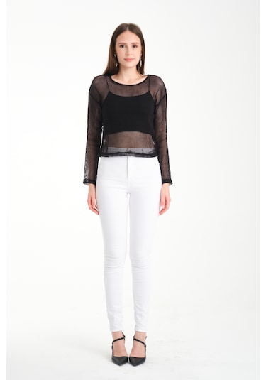 By Papi Kare File Bluz Siyah