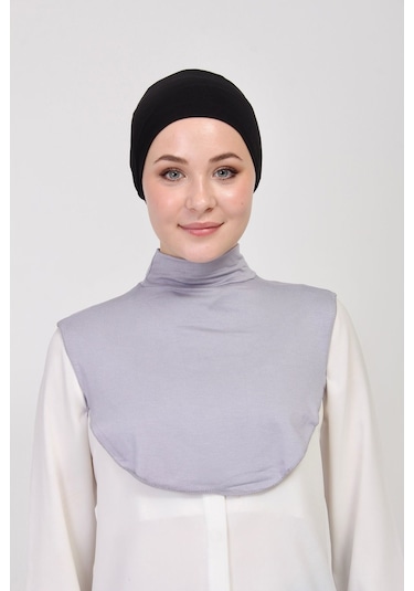 Düz Balıkçı Yakalı Kurtarıcı Boyunluk Gri