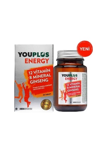 Youplus Energy Vitamin Ve Mineral Kompleksi 30 Tablet