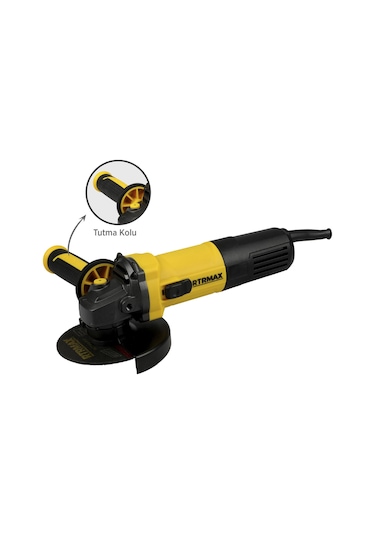 Rtrmax RTM1080 Avuç Taşlama Makinası 115 mm 750 W Devir Ayarlı