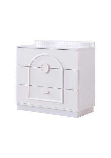 Şifonyer, Dolunay 3 Çekmeceli Şifonyer - Beyaz