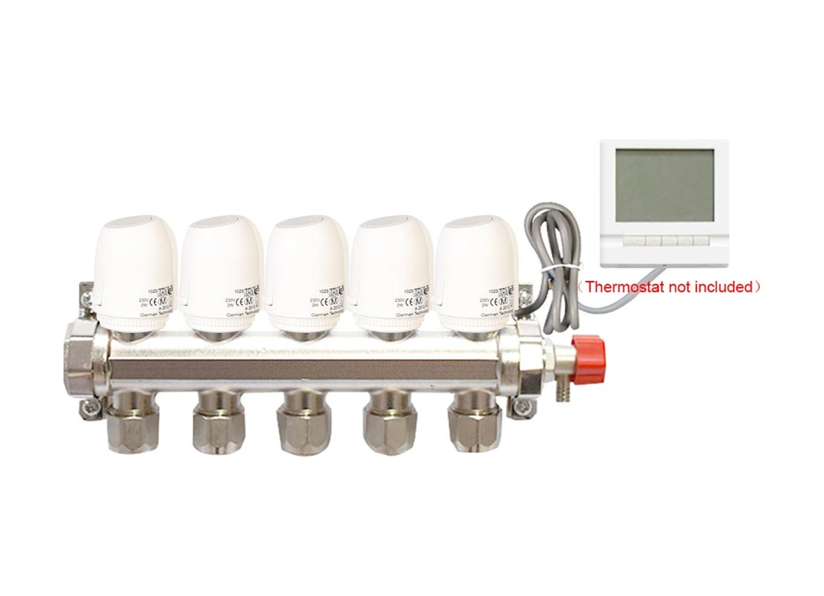 Youmex Isıtma Kontrolü Sıcaklık Aktüatörü, Kapatma Tipi, M30 X 1.5 Roset Bağlantı, Ac 230v, 100n Itme Gücü, Pc+gf Ateş Direnci Malzeme