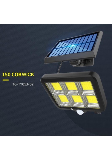 Homyl Pır Hareket Sensörü Bahçe Duvar Lambası Sokak Uzaktan 160cob Diğer