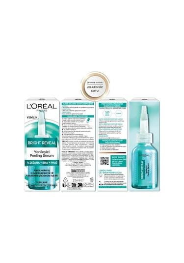 L'Oreal Paris Bright Reveal Koyu Lekelere Karşı Hızlı Etkili Yenileyici Peeling Serum 25 ML