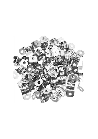 304 Paslanmaz Çelik 8mm U Şeklinde Boru Kelepçeleri 50 Adet B Diğer