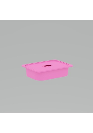 5 Adet Pembe Kapaklı Çok Amaçlı Saklama Kutusu - Oyuncak Sepeti 5ks5k Pembe