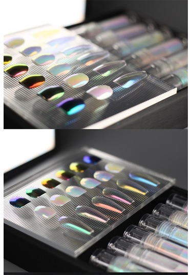 Yifomall Parlak Holografik Sıvı Aynı Tozu - Kolay Uygulama İle Mükemmel Manikür