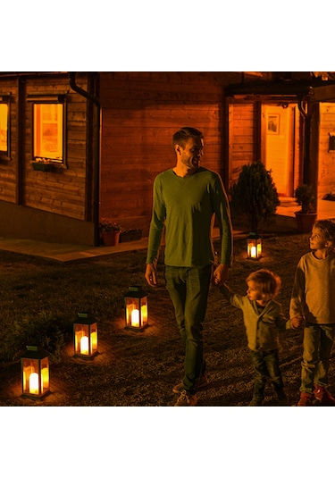 Neoglint-güneş Enerjili Fener Işıkları Led'li Alevsiz