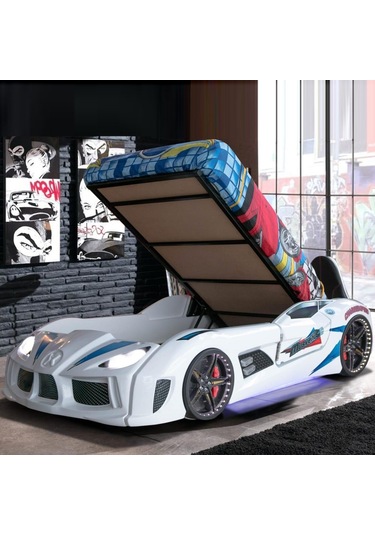 Audi Bazalı Arabalı Yatak , Kapıları Açılan Arabalı Yatak Beyaz