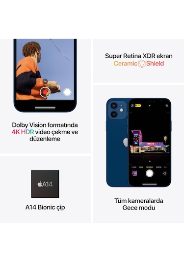 Apple iPhone 12 64 GB (Apple Türkiye Garantili)