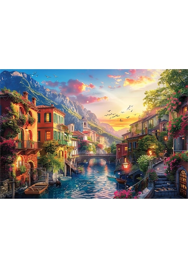 Anatolian 2000 Parçalık Puzzle - Akdeniz Kasabası 3969