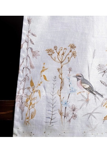 Fastbuy Kadınlar İçin Uzun Bağlı, Ayarlanabilir Boyunlu Pamuklu Mutfak Önlüğü - Çayır Çiçekleri, Bej Diğer