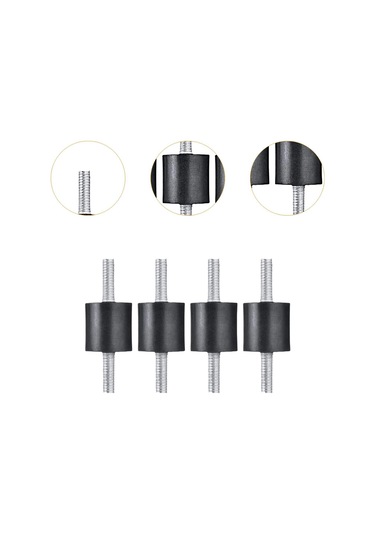 Suntek 4 Adet Kauçuk Montaj Amortisörü Bağlar Otomobil Su 30mmx30mm-m8